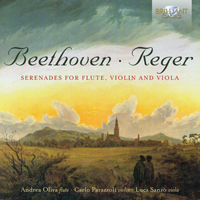 Beethoven, Reger: Serenades for Flute, Violin and Viola