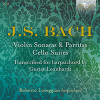 J.S. Bach: Violin Sonatas & Partitas, Cello Suites transcribed for harpsichord by Gustav Leonhardt