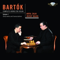 Bartok: Complete Works for Violin Vol. 1