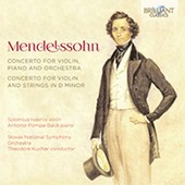 Mendelssohn: Concerto for Violin and String Orchestra in D Minor, Concerto for Violin, Piano and Orchestra