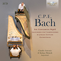 C.P.E Bach: Six Concertos Wq43 Transcribed for 2 Harpsichords